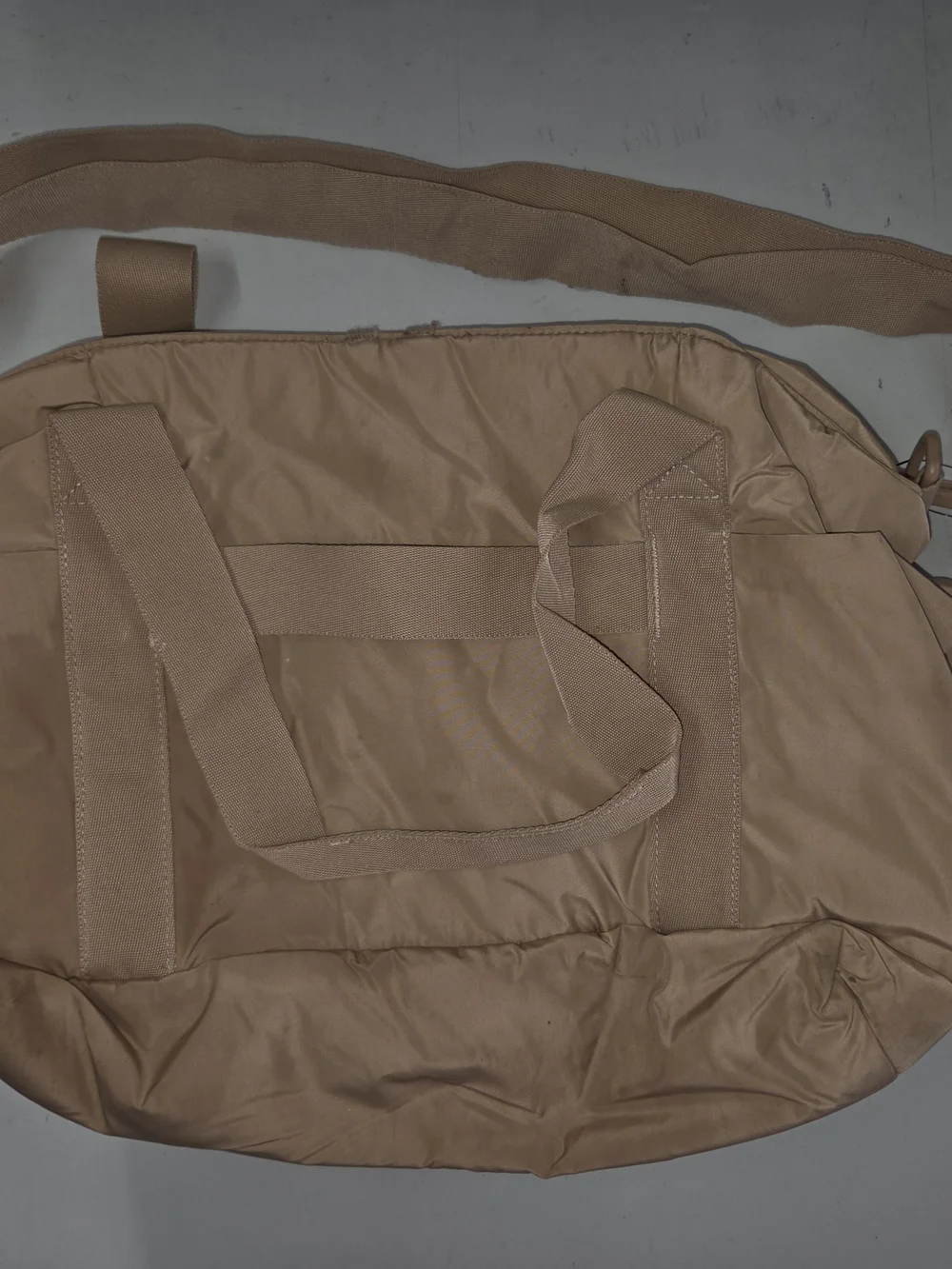 adidas Tan Men's Duffel Bag with Adjustable Shoulder Strap